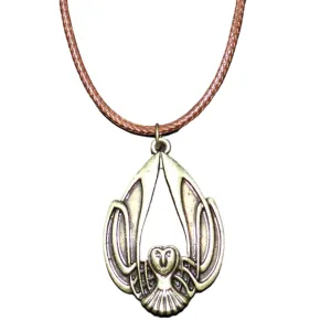 Enchanting Handcrafted Celtic Owl Necklace - Unisex Elven Amulet Jewelry