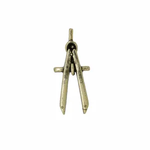 Engineering Compass Gold Lapel Pin