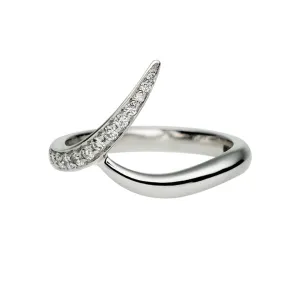 Entwined Ardour35 Wedding Ring - Platinum & 0.15ct Diamond