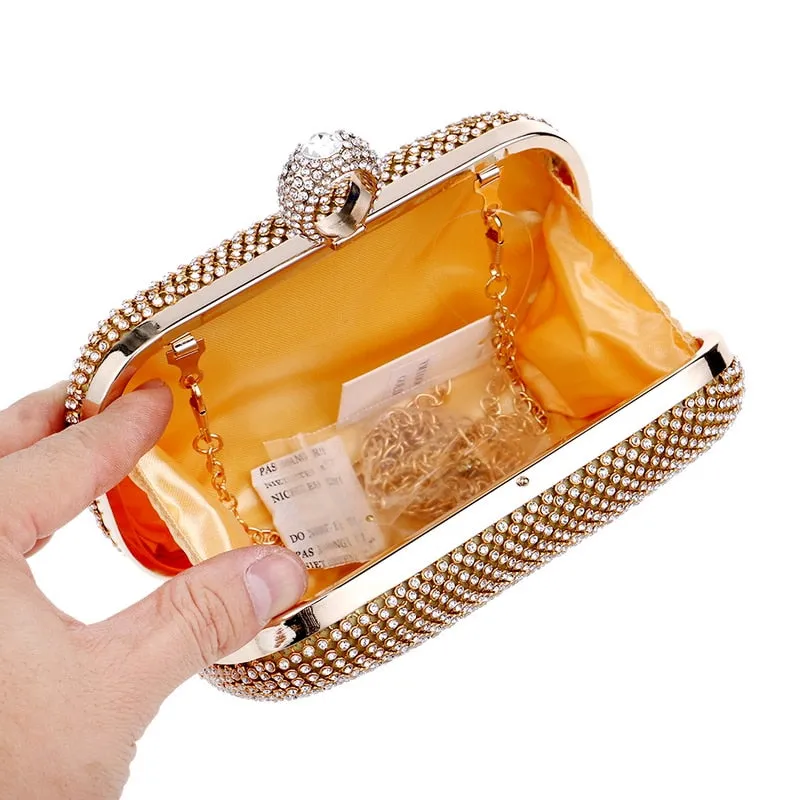 Evening Clutch Bags Diamond-Studded Evening Bag With Chain Shoulder Bag Women's Handbags Wallets Evening Bag For Wedding