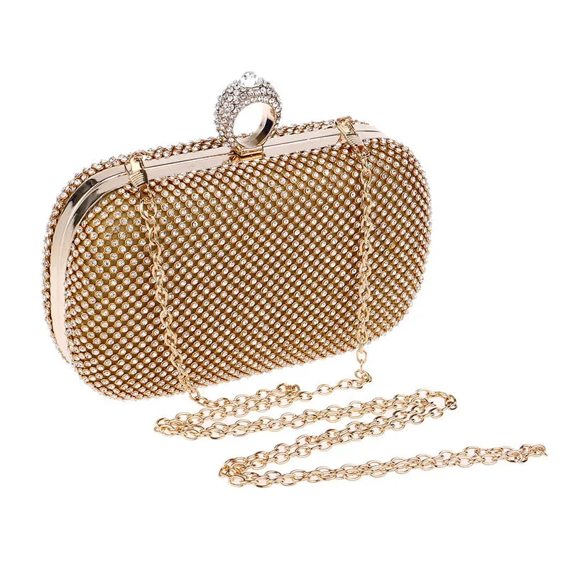 Evening Clutch Bags Diamond-Studded Evening Bag With Chain Shoulder Bag Women's Handbags Wallets Evening Bag For Wedding