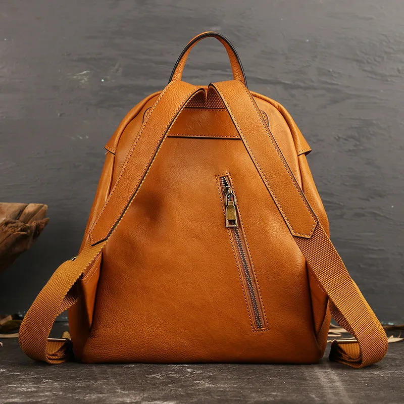 Fashion Leather Traveling Backpack for Women 6017