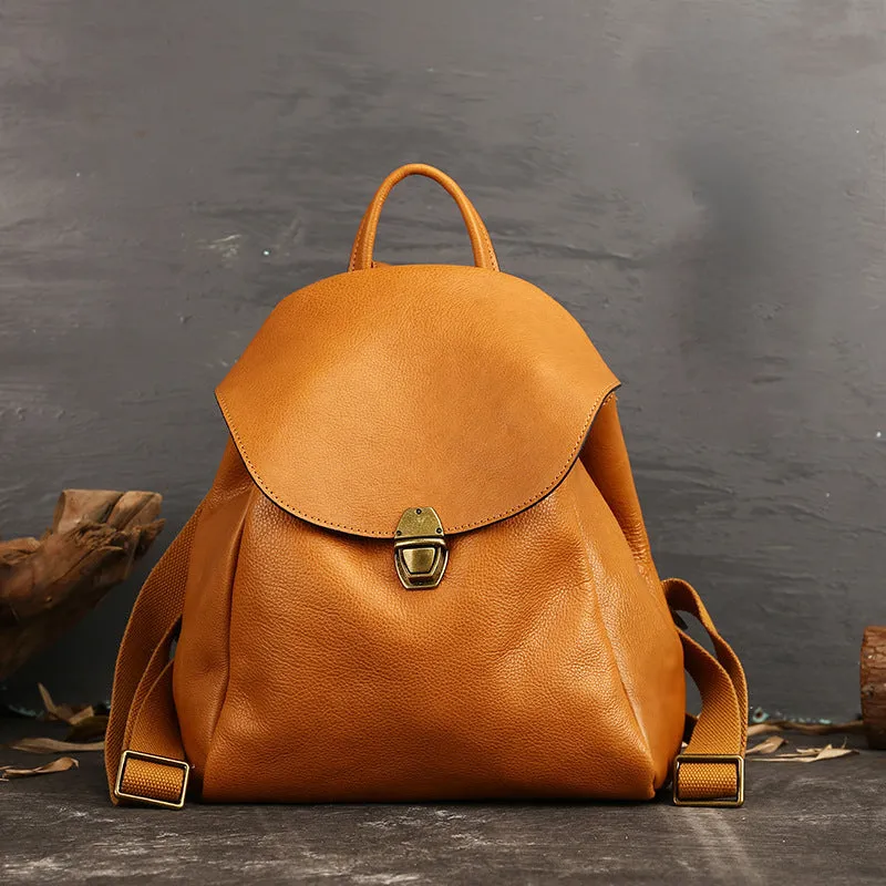 Fashion Leather Traveling Backpack for Women 6017