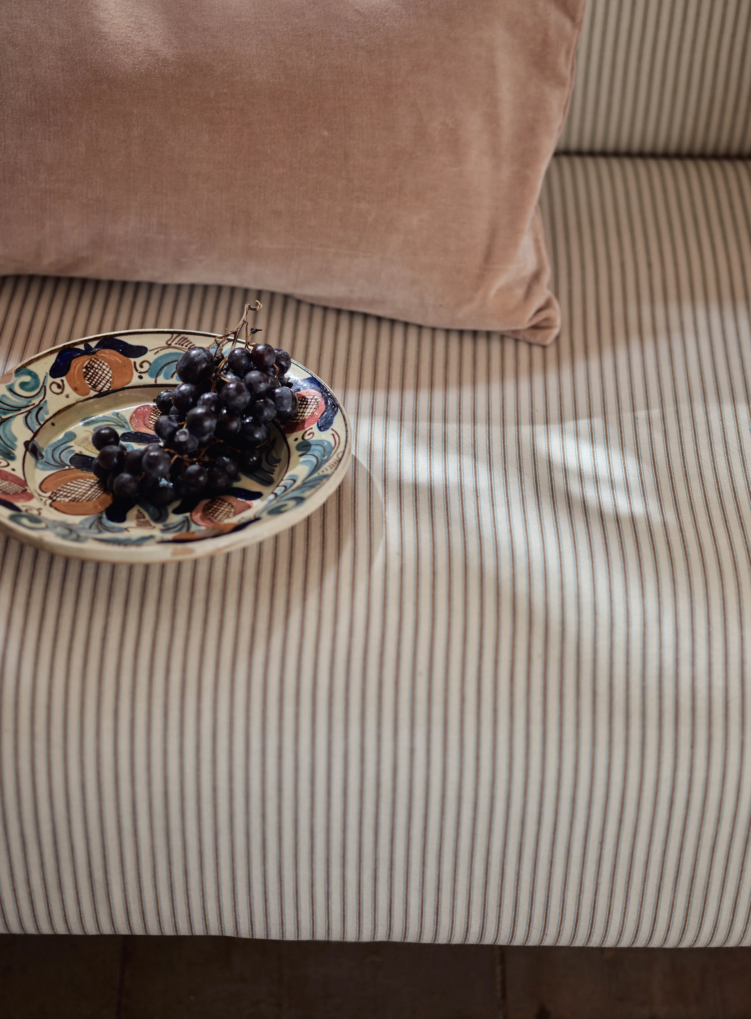 Finley Sofa, Heritage Mole Stripe