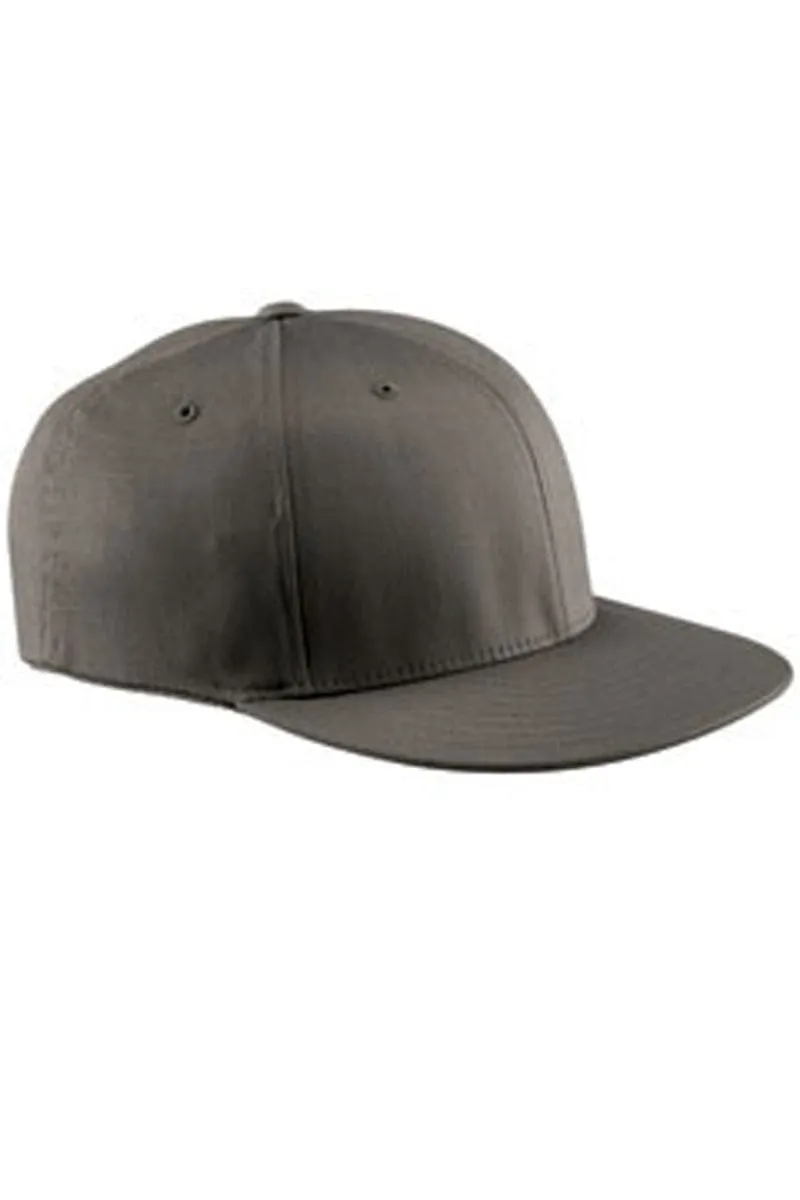 Flexfit 6297F: Adult Wooly Twill Pro Baseball On-Field Shape Cap with Flat Bill