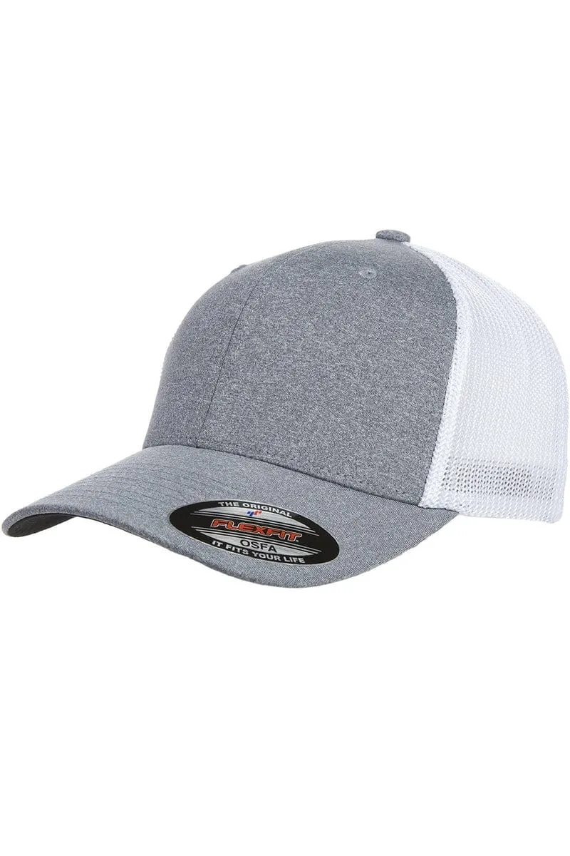 Flexfit Y6311: Adult Poly Melange Stretch Mesh Cap