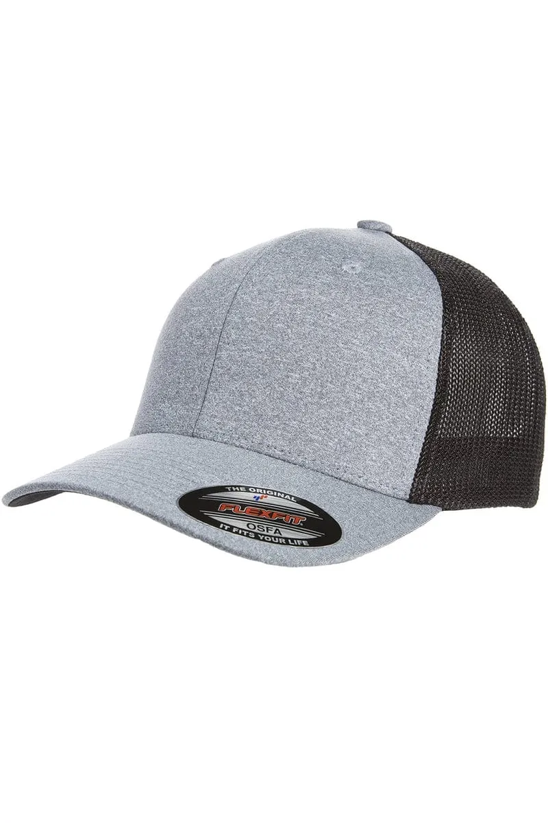 Flexfit Y6311: Adult Poly Melange Stretch Mesh Cap