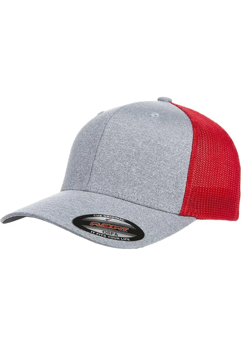 Flexfit Y6311: Adult Poly Melange Stretch Mesh Cap