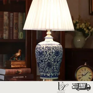 FLORY Blue Oriental Table Lamp