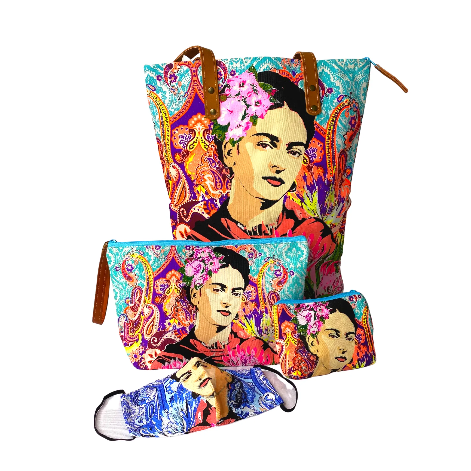 Frida Kahlo Face Mask with Filter Pocket - Thailand