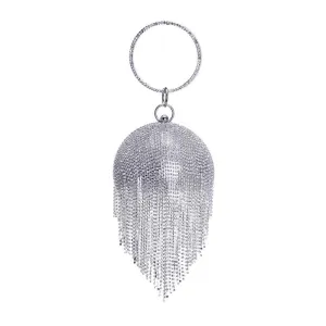 FRINGE EVENING BAG