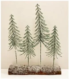 Frosted Tree Scene 25cm