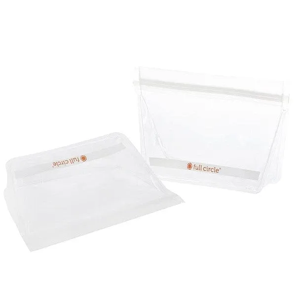 Full Circle ZipTuck Reusable Snack Bags 2pk - Clear