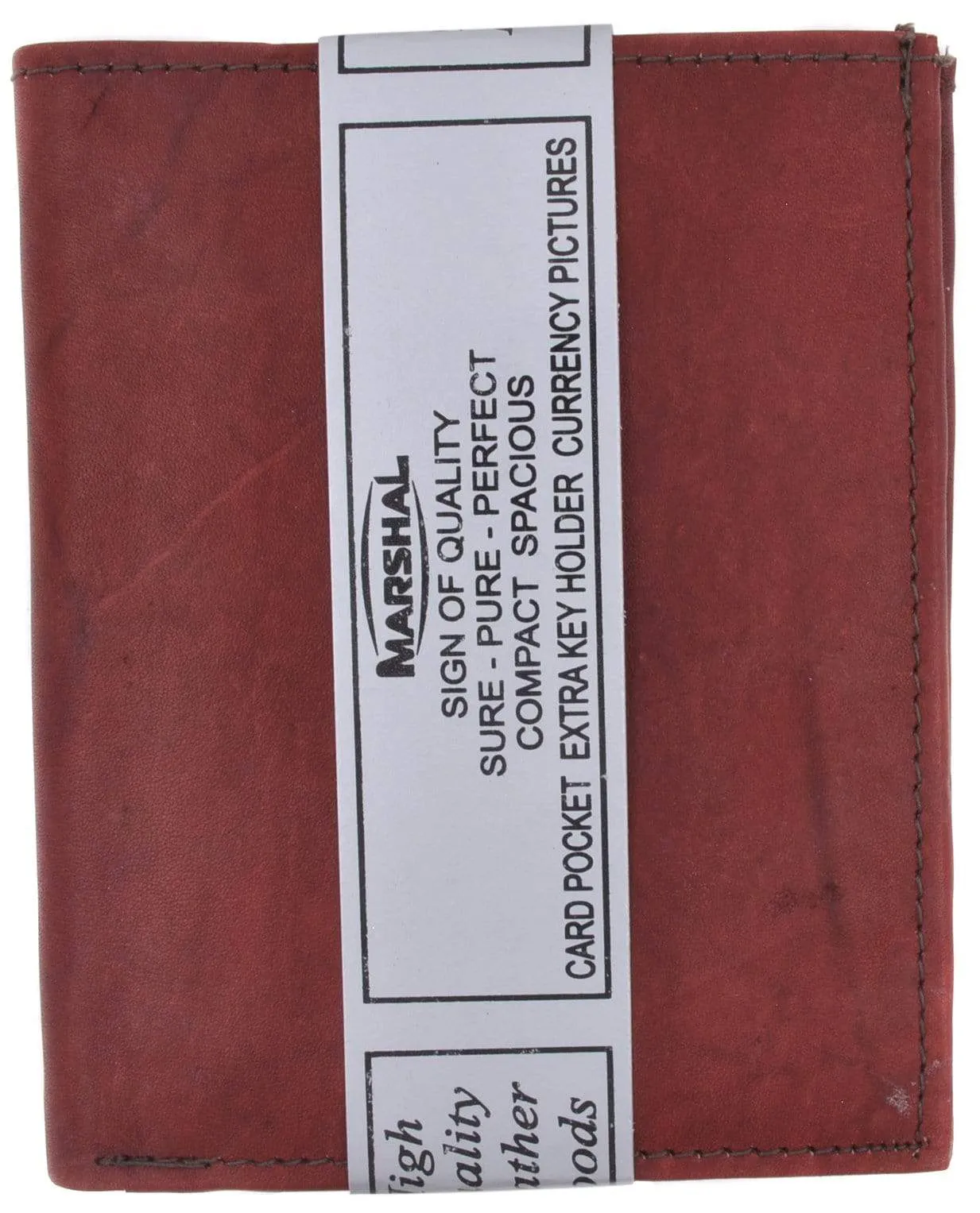 Genuine Leather Tall Bifold Card ID Holder Wallet 739 CF