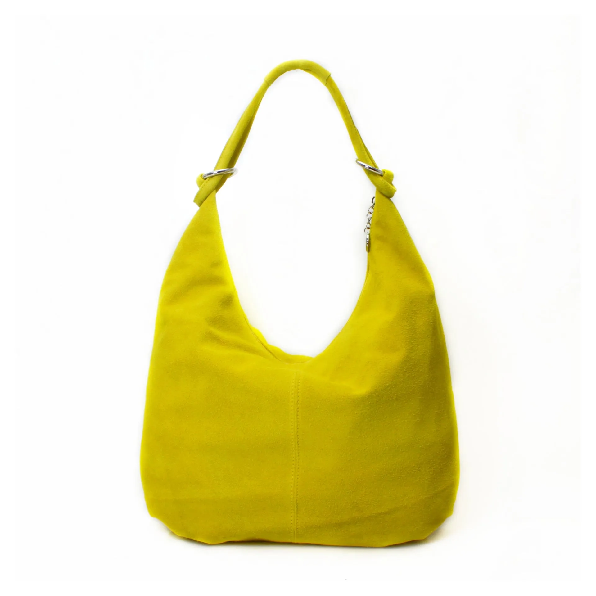 Genuine Suede Leather Large Hobo Shopper