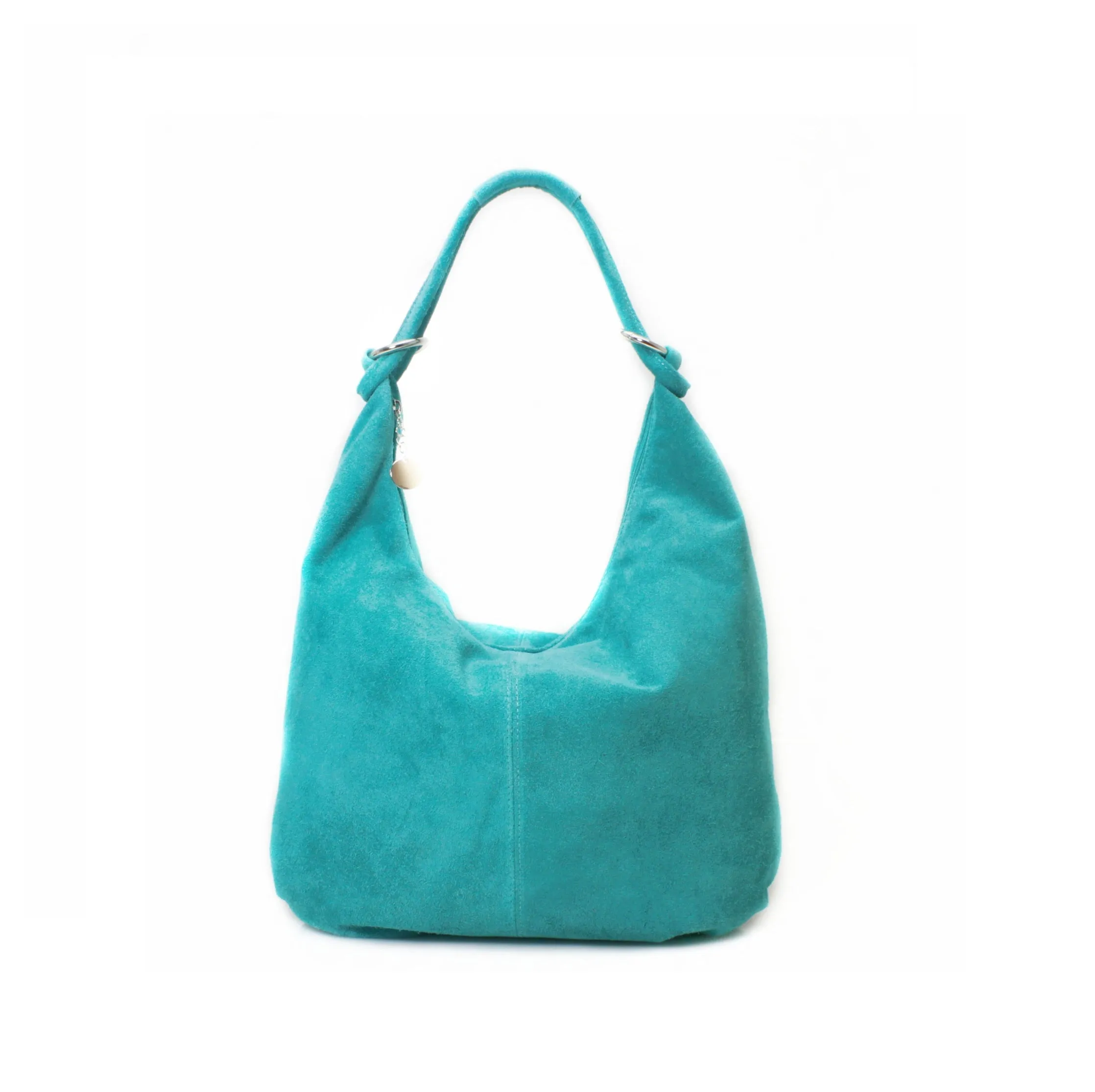 Genuine Suede Leather Large Hobo Shopper