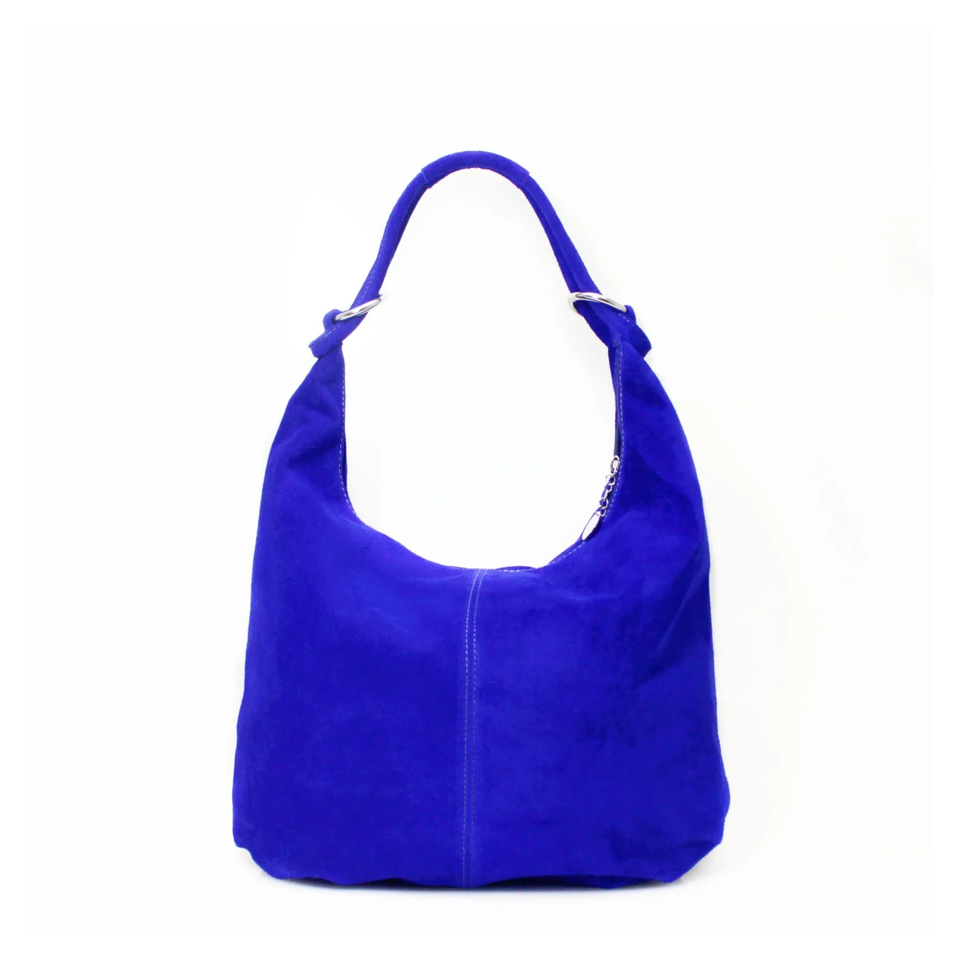 Genuine Suede Leather Large Hobo Shopper