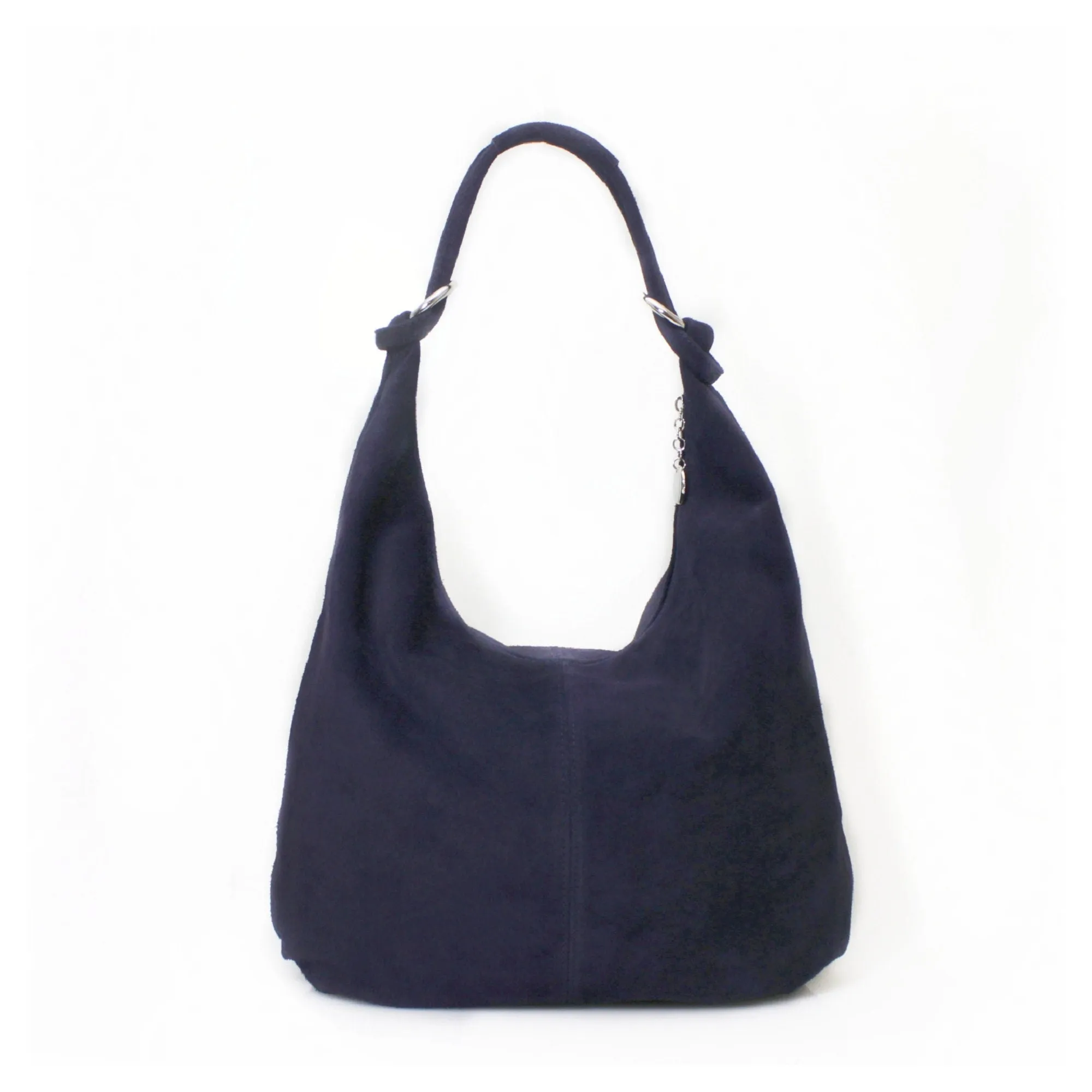 Genuine Suede Leather Large Hobo Shopper