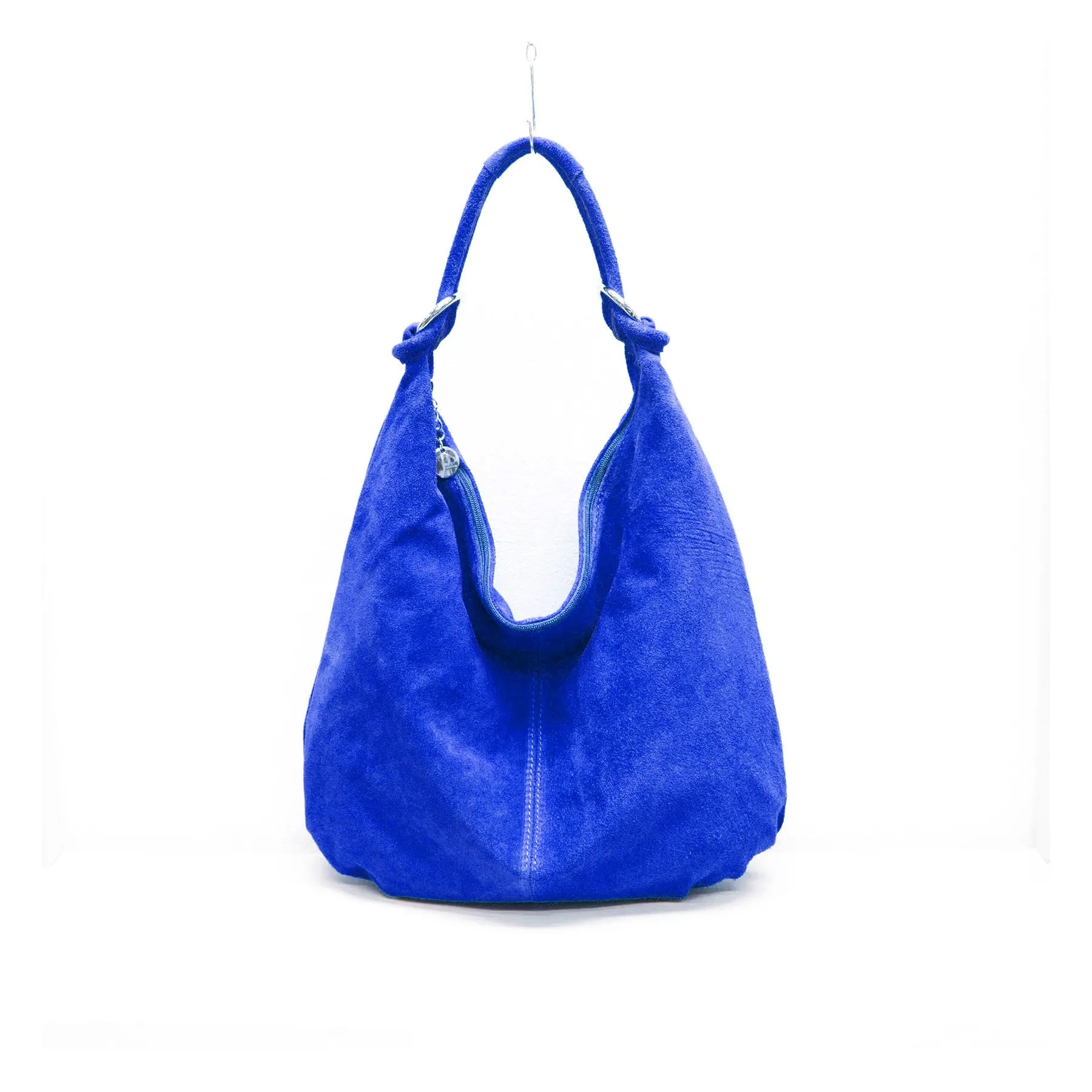 Genuine Suede Leather Large Hobo Shopper