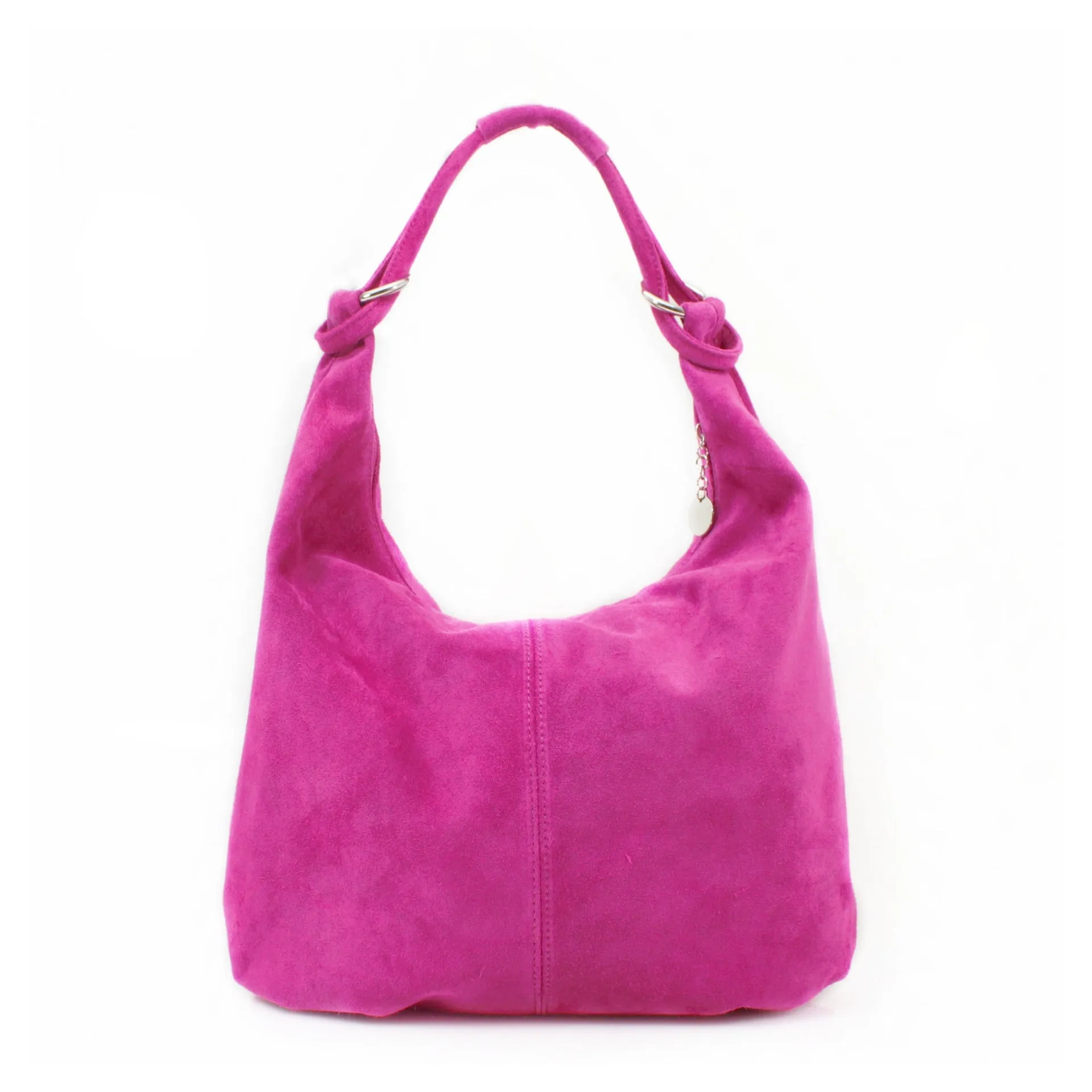 Genuine Suede Leather Large Hobo Shopper