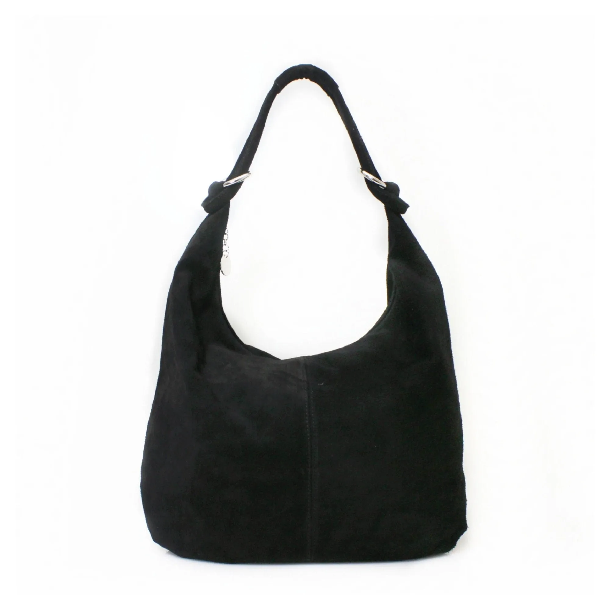 Genuine Suede Leather Large Hobo Shopper