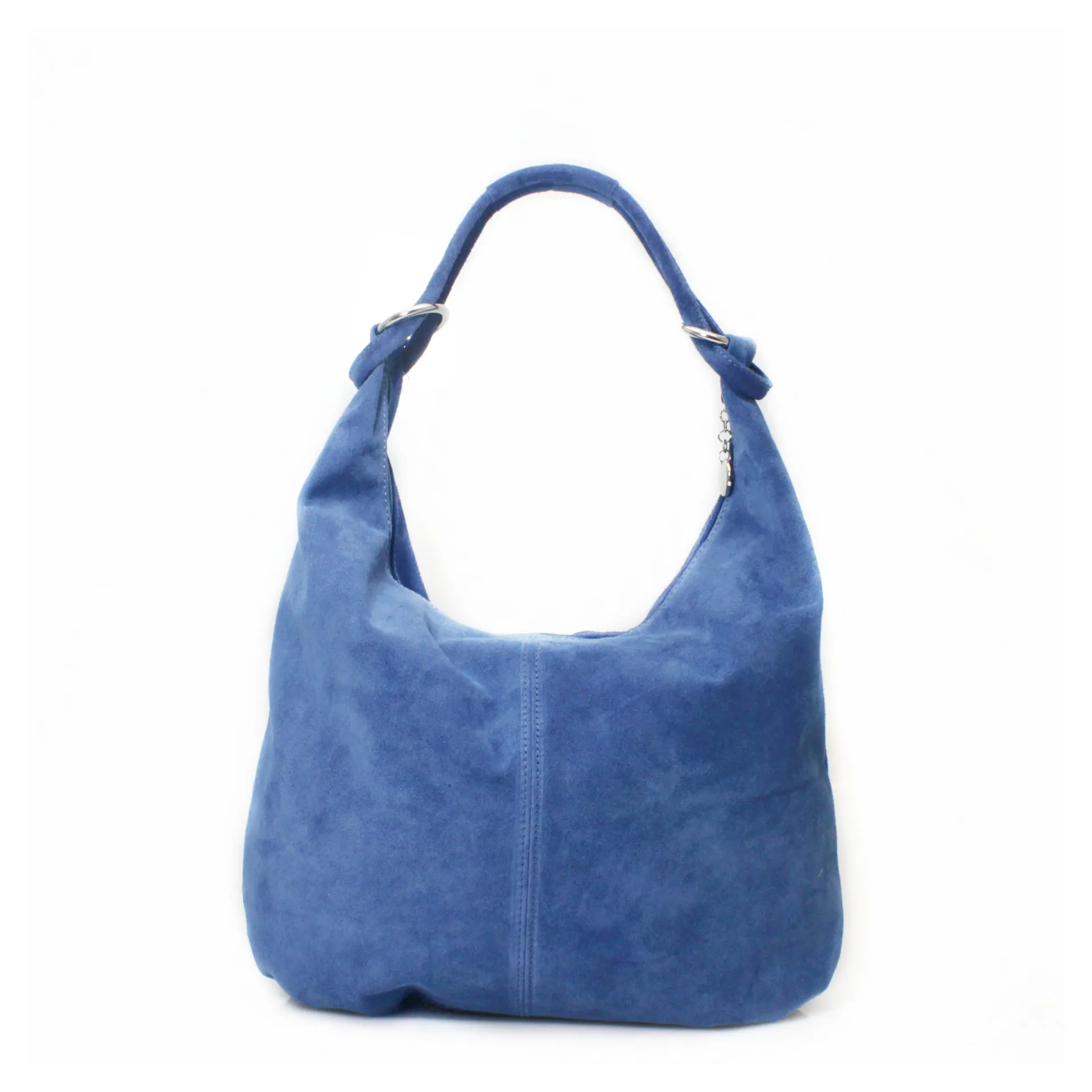 Genuine Suede Leather Large Hobo Shopper