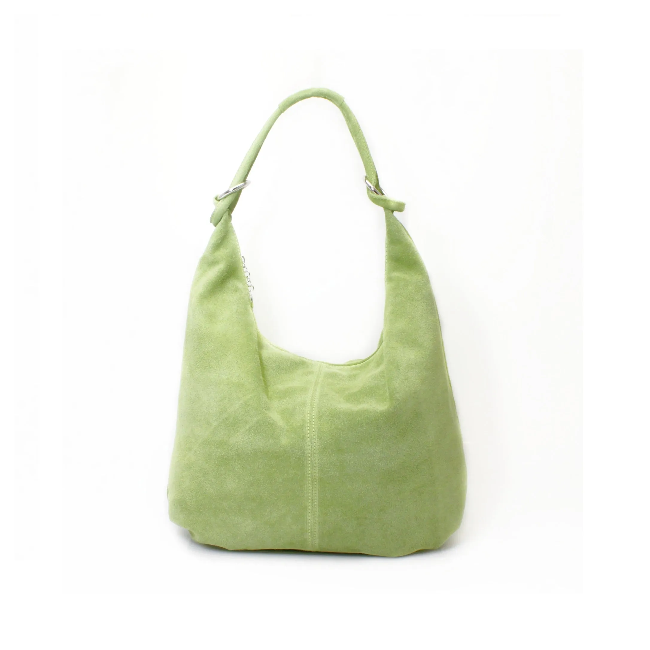 Genuine Suede Leather Large Hobo Shopper