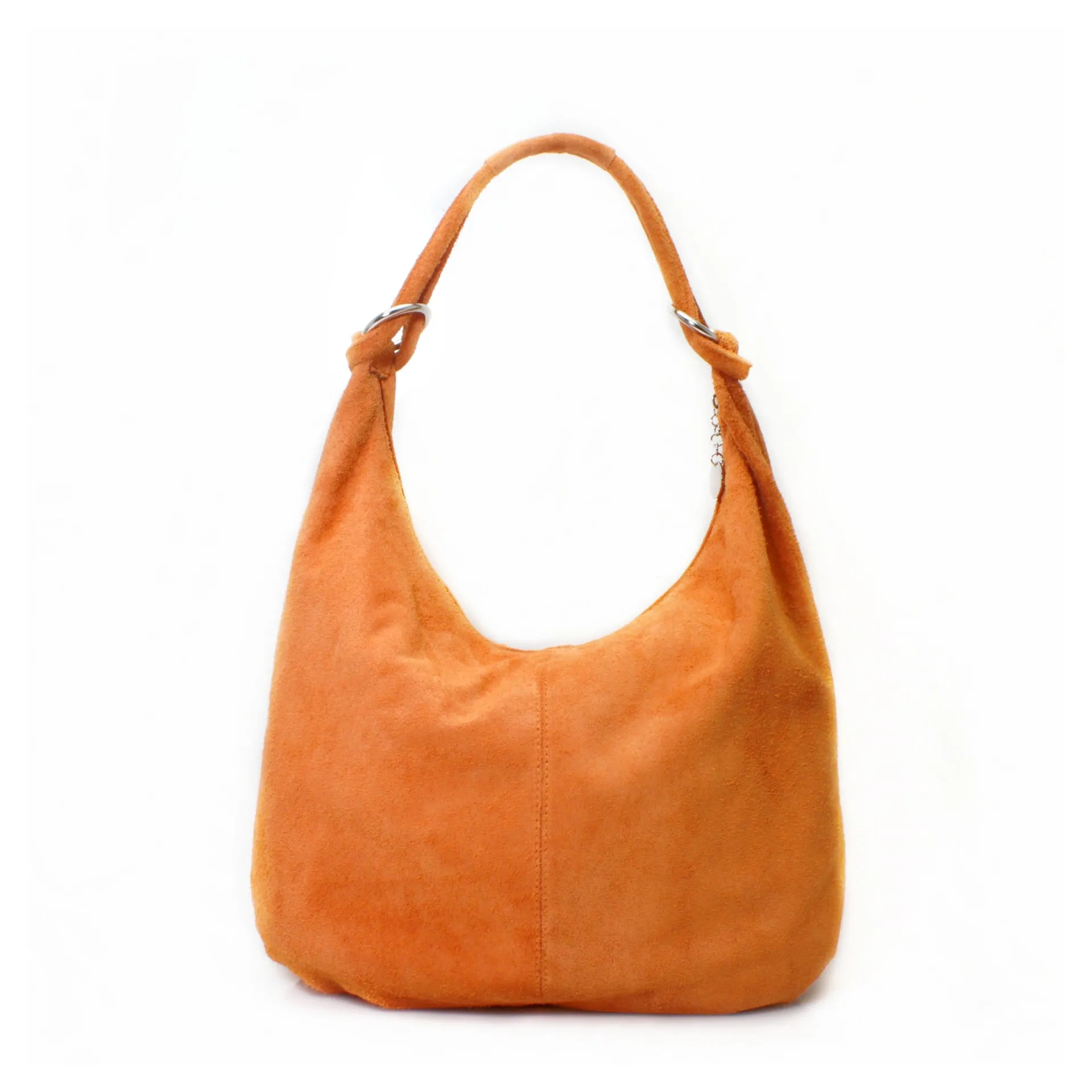 Genuine Suede Leather Large Hobo Shopper