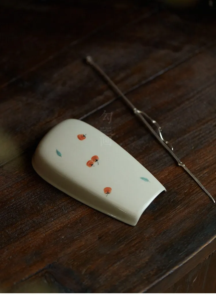 Gohobi Hand-painted Ceramic Gongfu Tea Spoon Tool