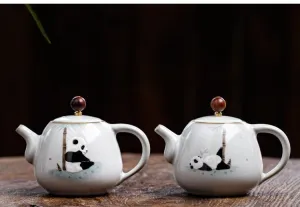 Gohobi Hand-painted Panda Teapot