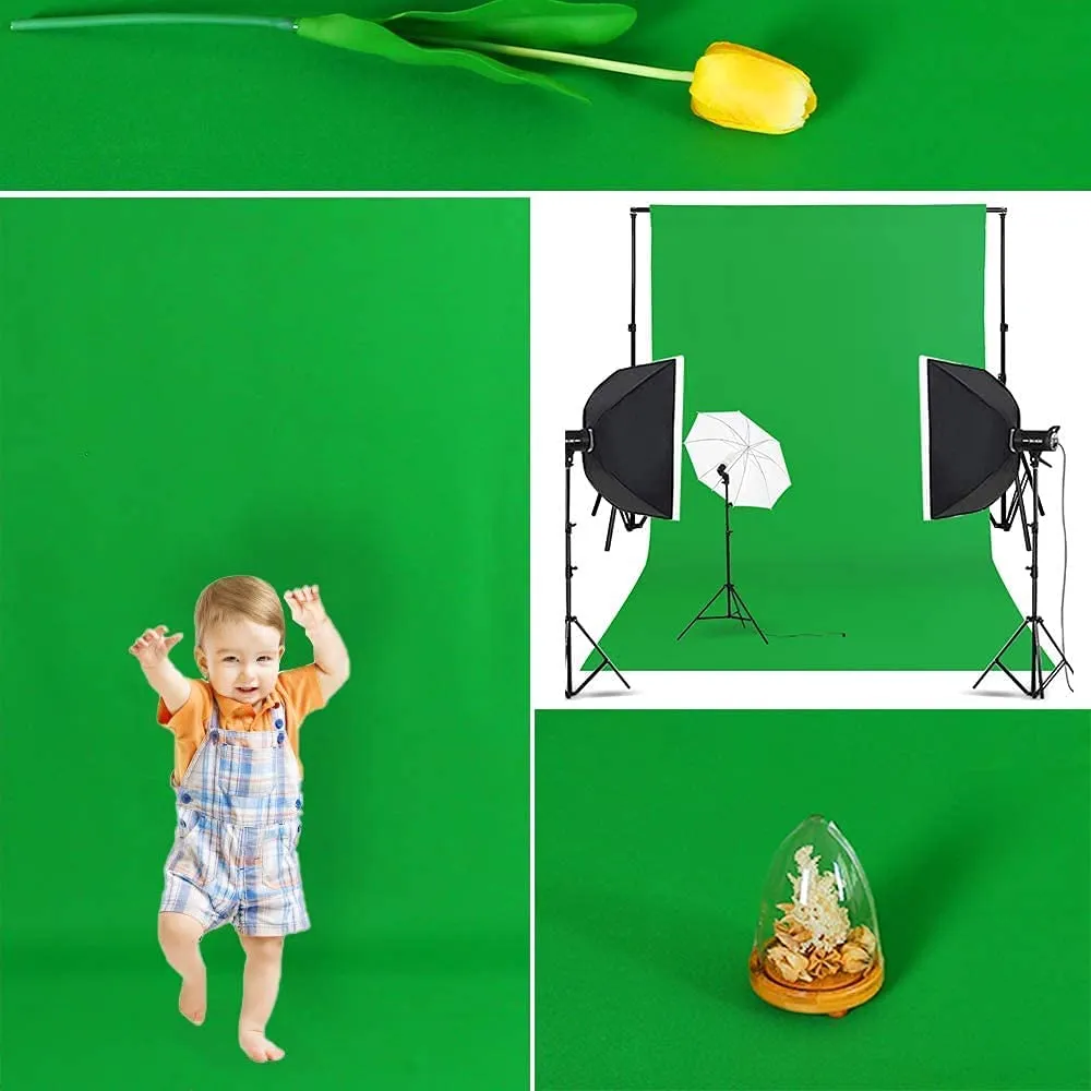 Green Screen Backdrop with Stand and Clips