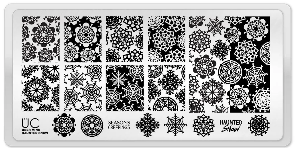 Haunted Snow - Uber Chic Mini Stamping Plate