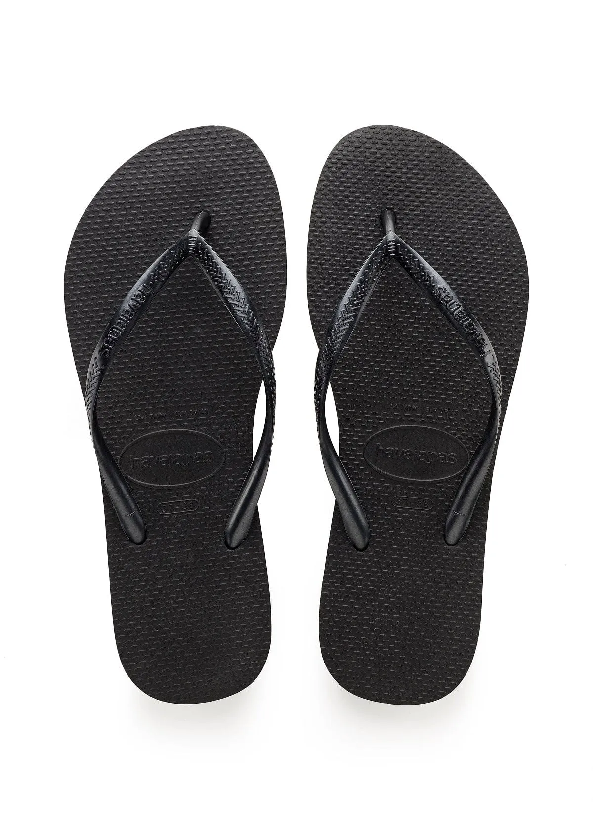 Havaianas Slim Fit Flip Flops Black