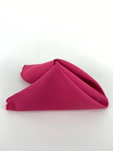 Hot Pink Polyester Napkins (10 Count)