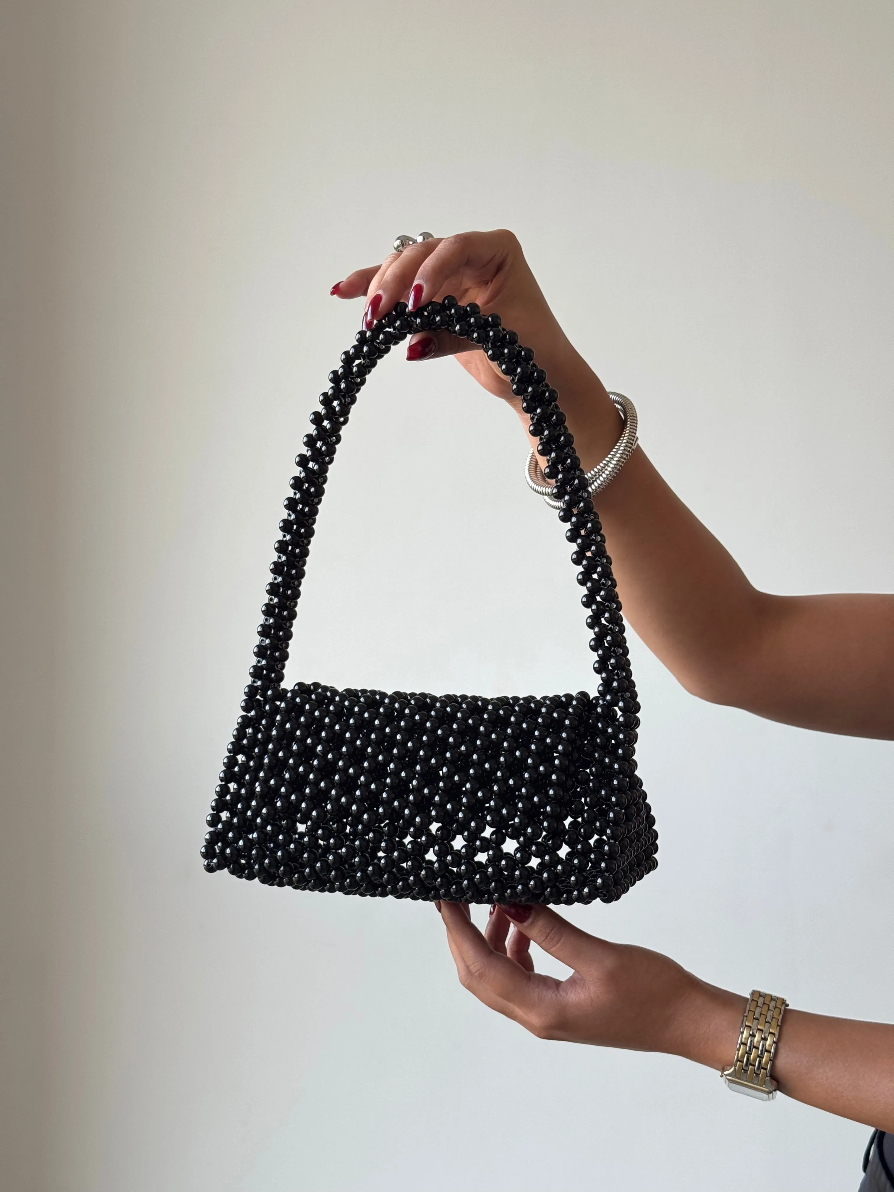 Illuminated Glass Stones Hand Bag