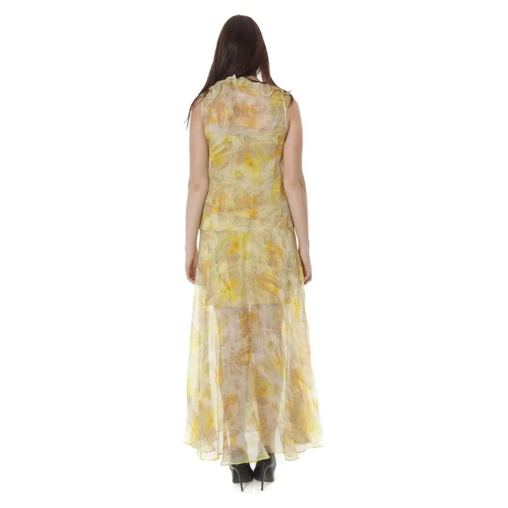 John Galliano Yellow Polyester Dress