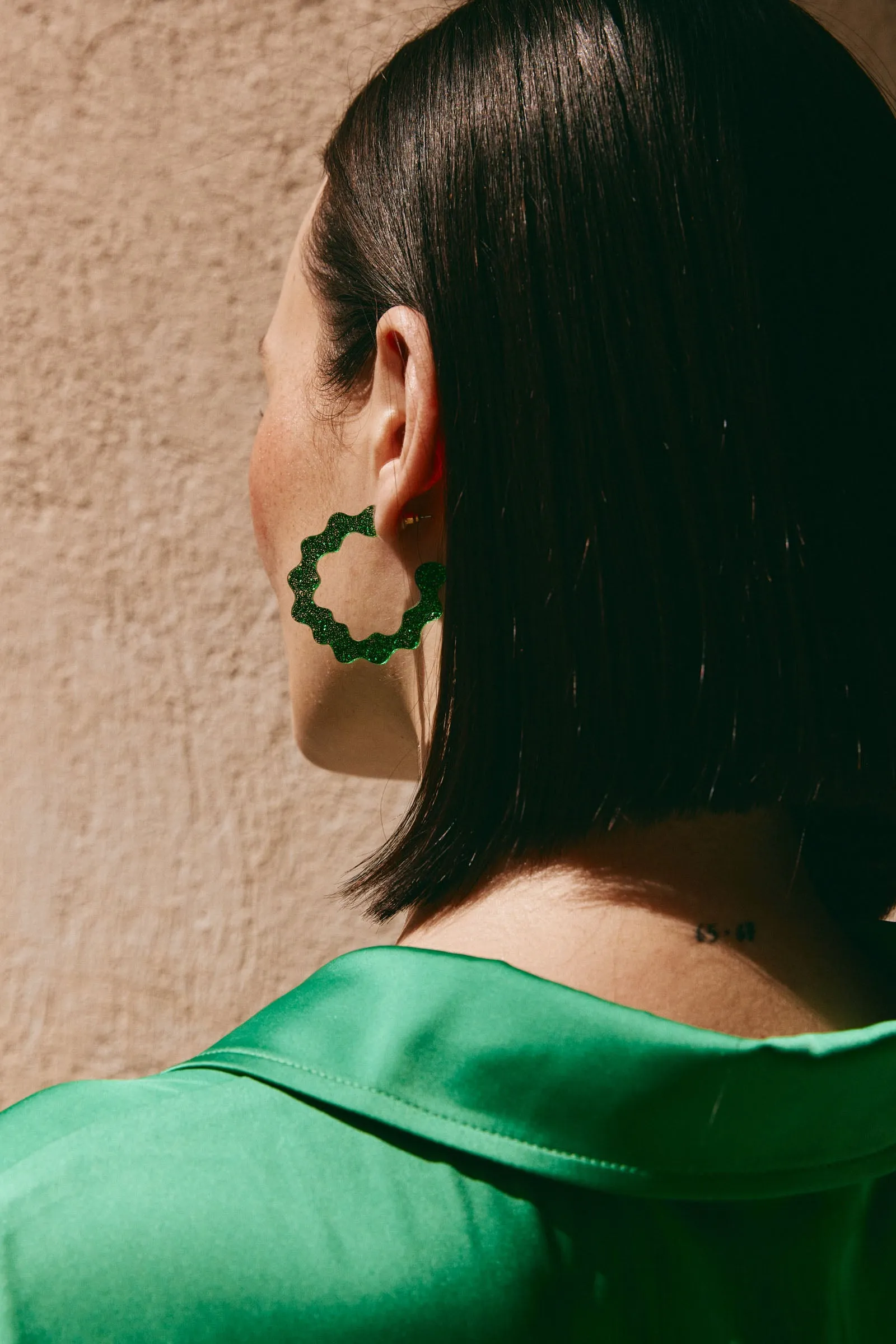 Jovial Hoop Earring - Emerald