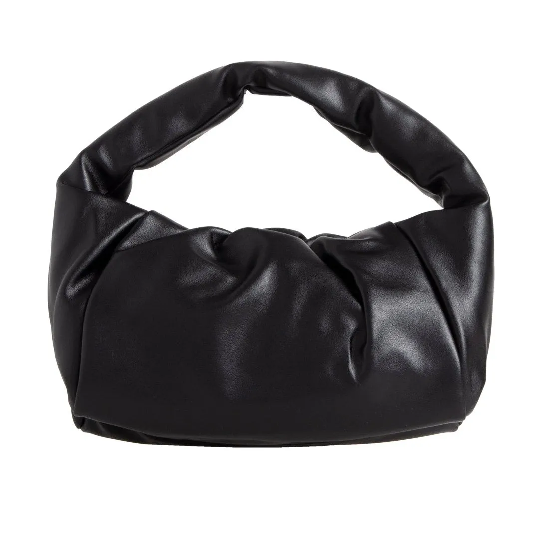 Koko Black Faux Leather grab bag