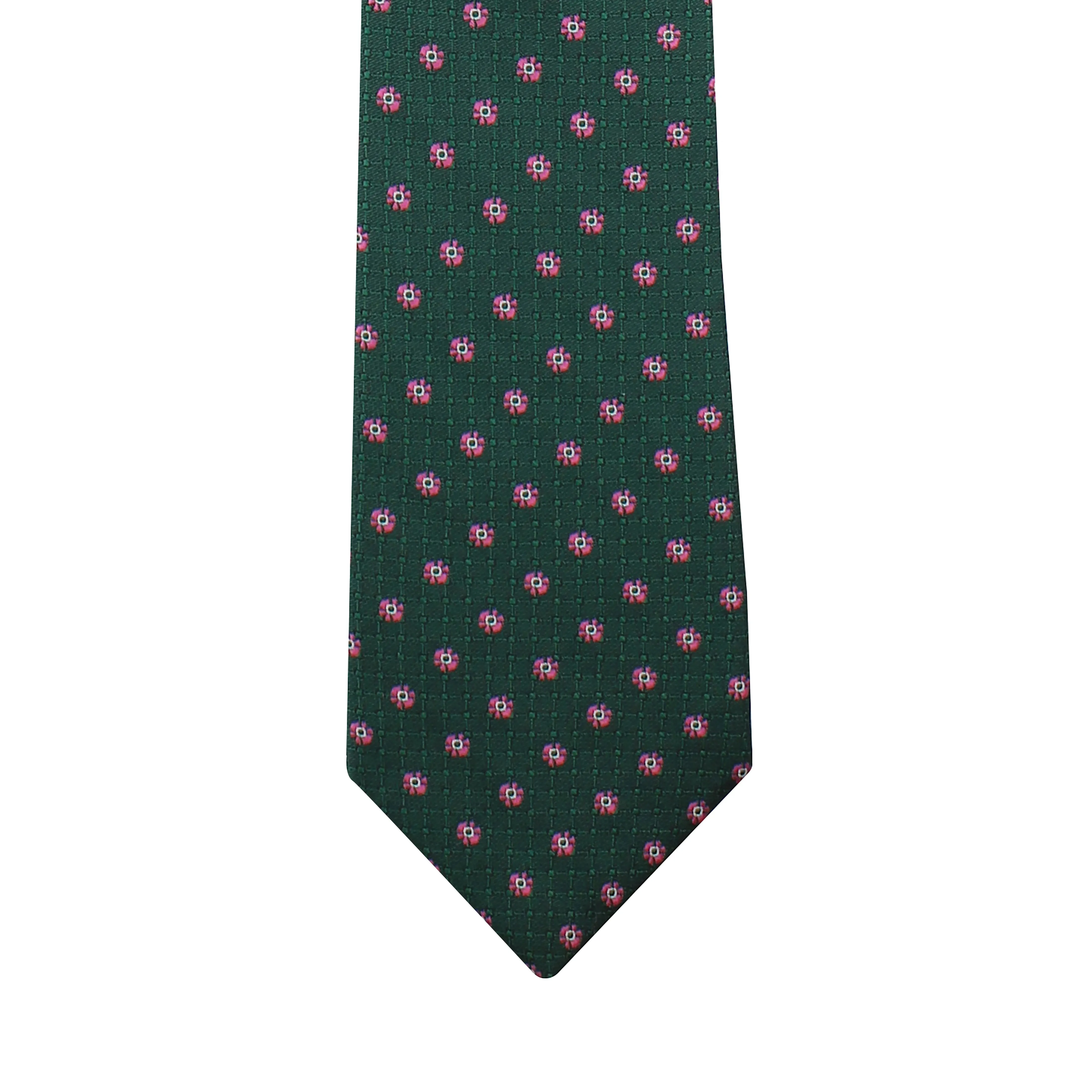 Kovove Elegant Green Floral Necktie and Pocket Square Gift Box