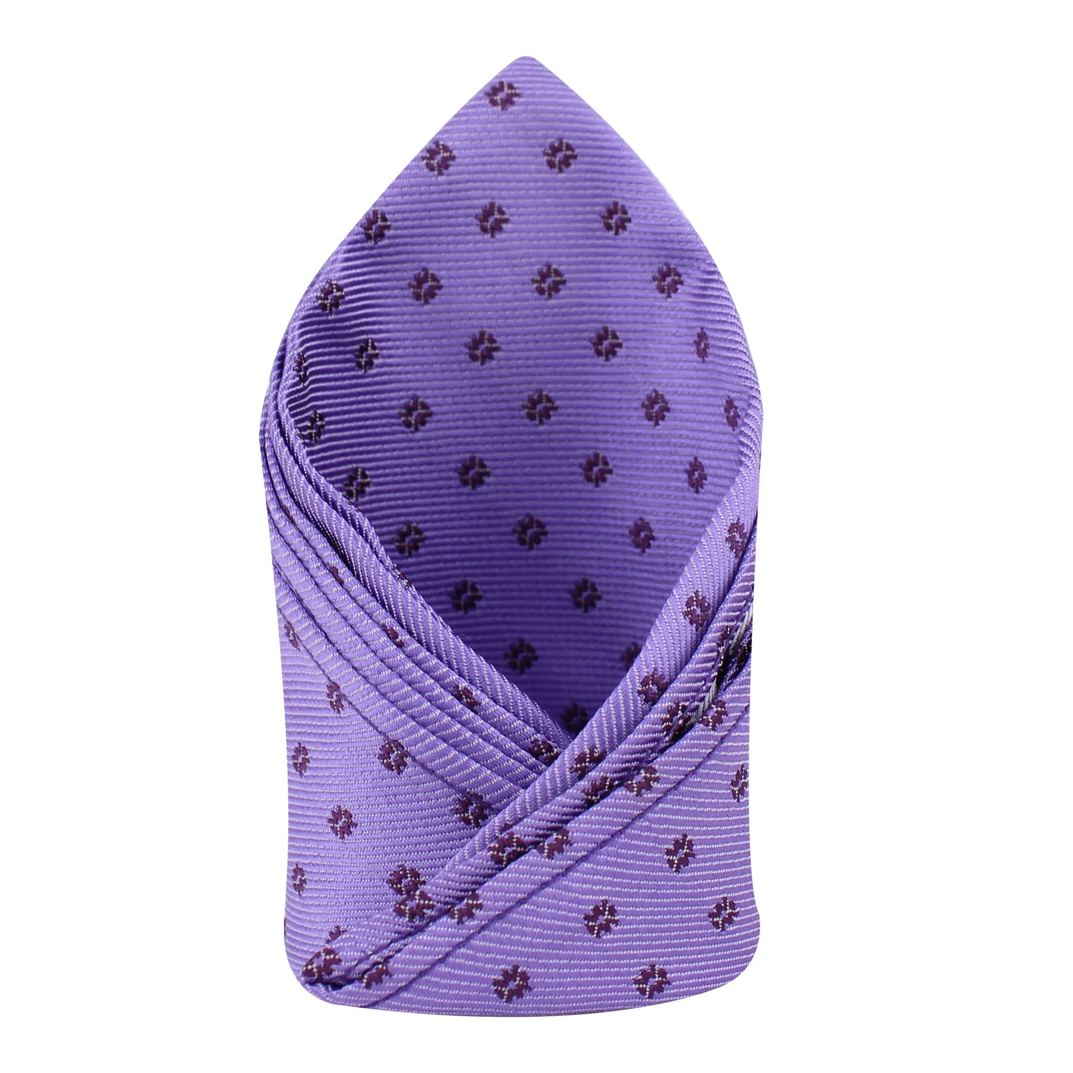 Kovove The Abstract Polka Fusion Purple Pocket Square For Men