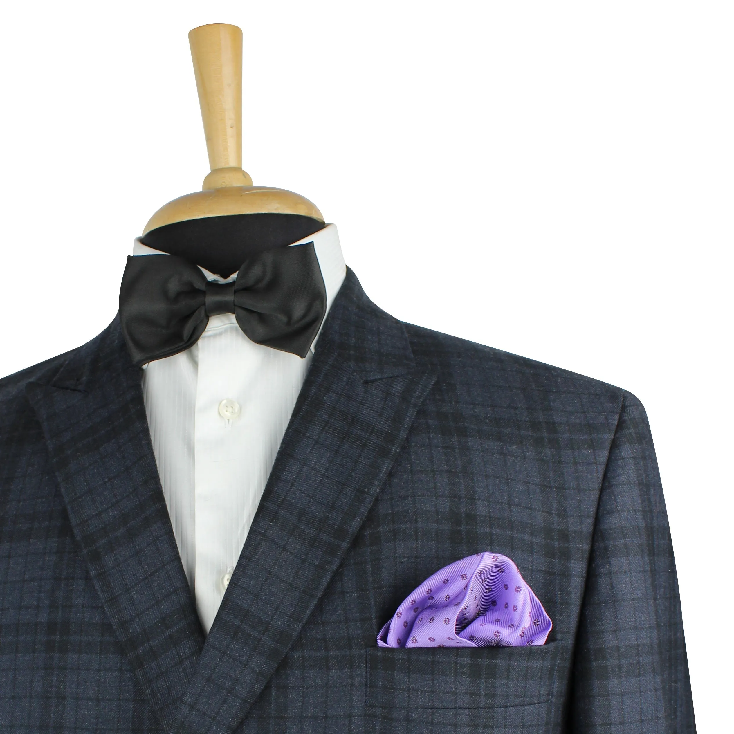 Kovove The Abstract Polka Fusion Purple Pocket Square For Men