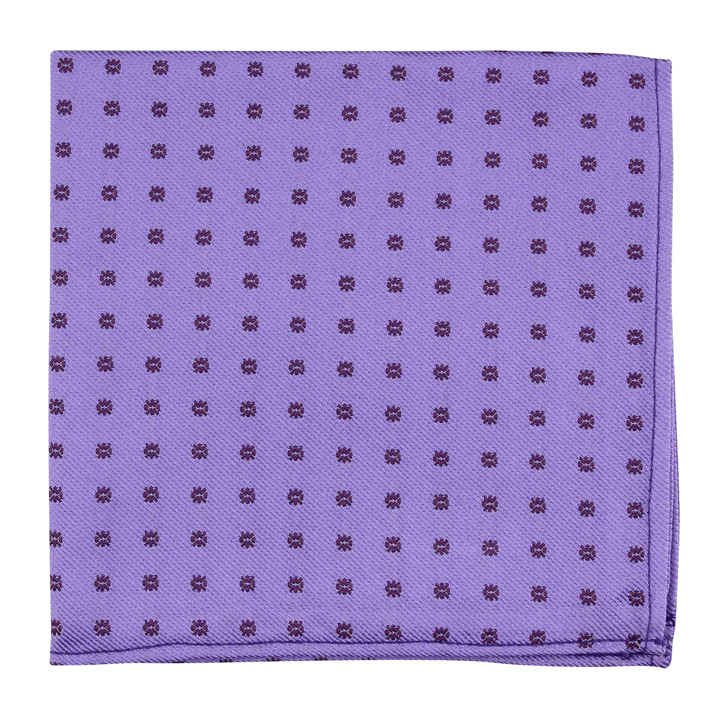 Kovove The Abstract Polka Fusion Purple Pocket Square For Men