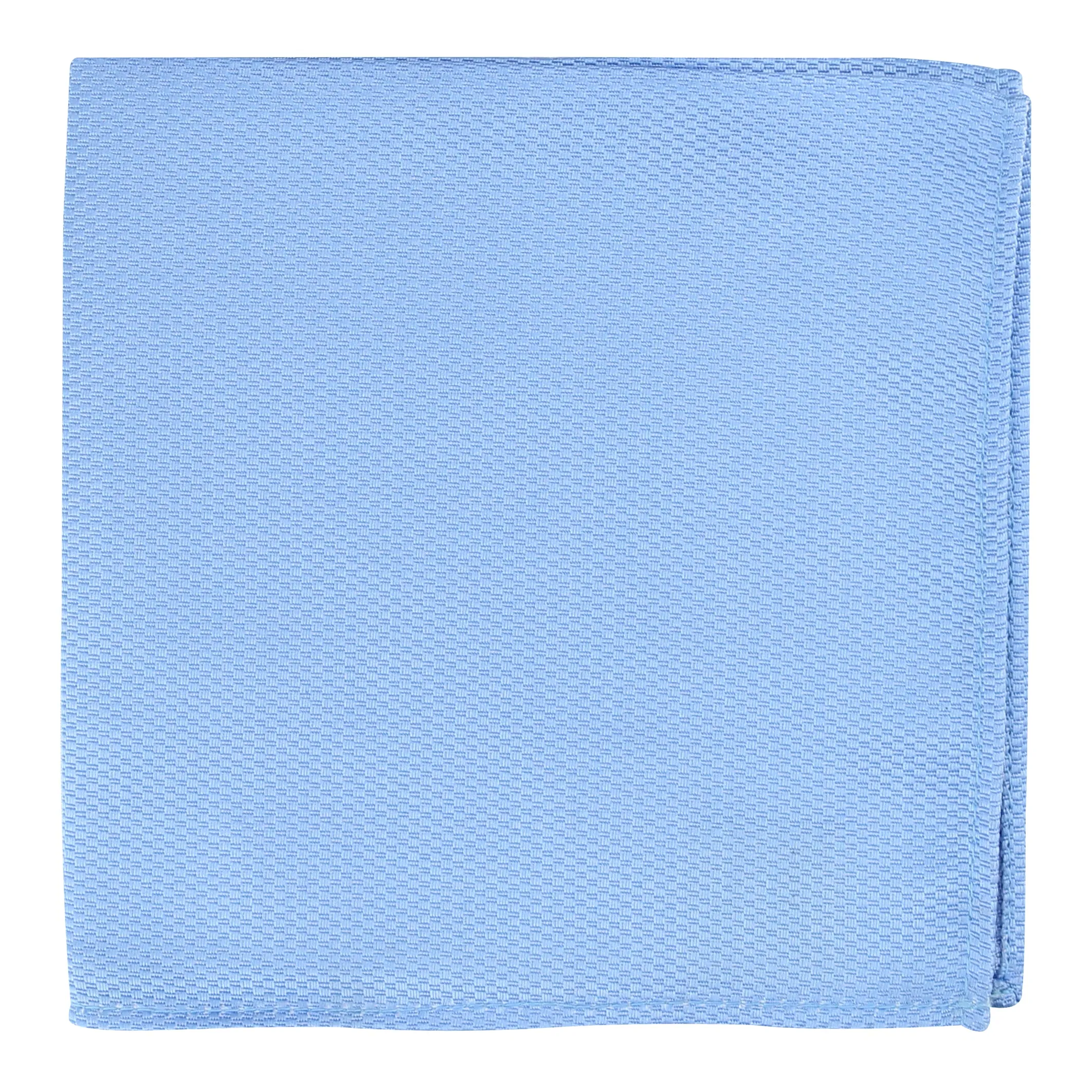 Kovove The Self Dash Line Blue Pocket Square For Men