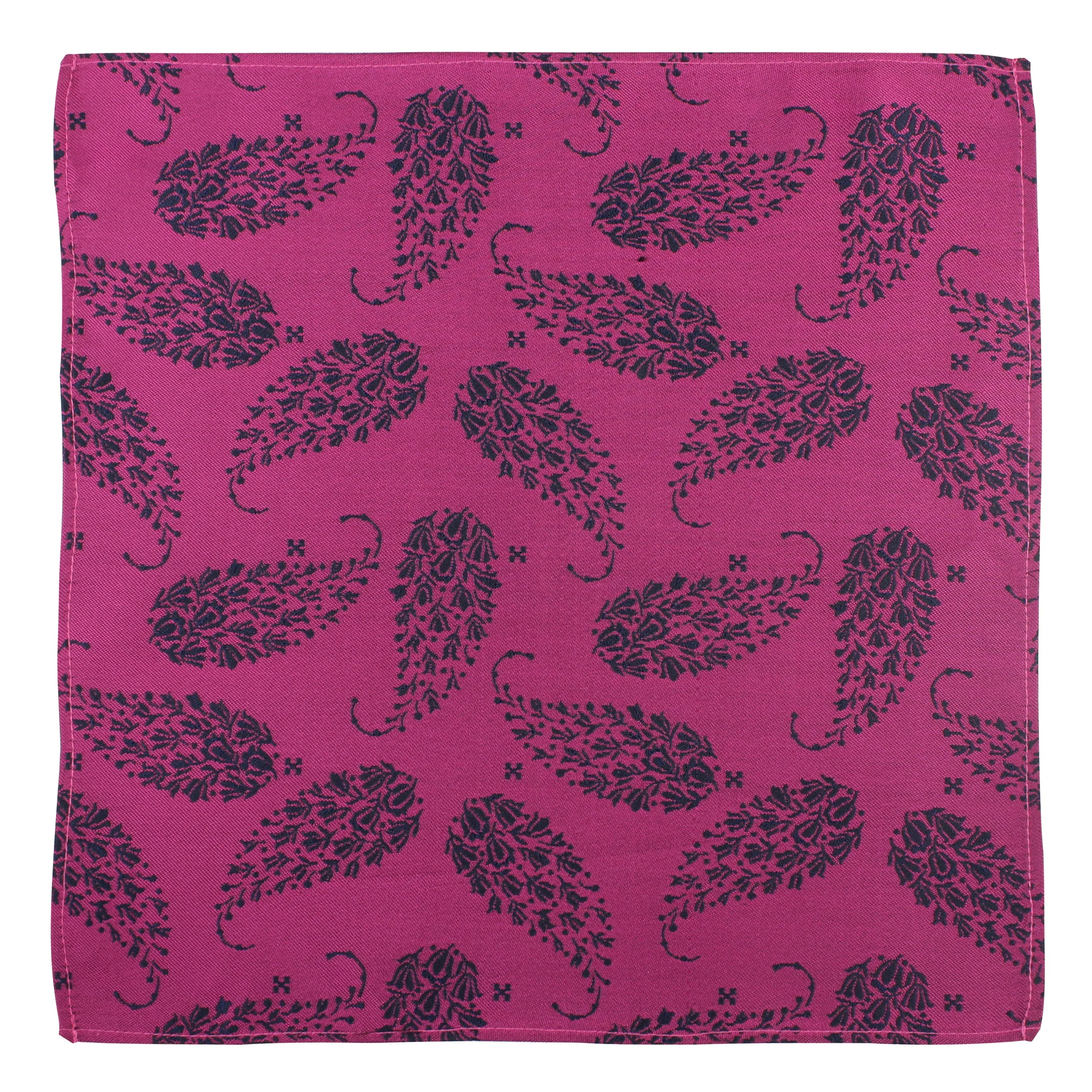 Kovove The Twining Paisley Pink Pocket Square