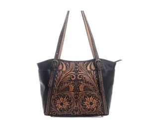 Lark Hand-tooled Leather Crossbody Bag