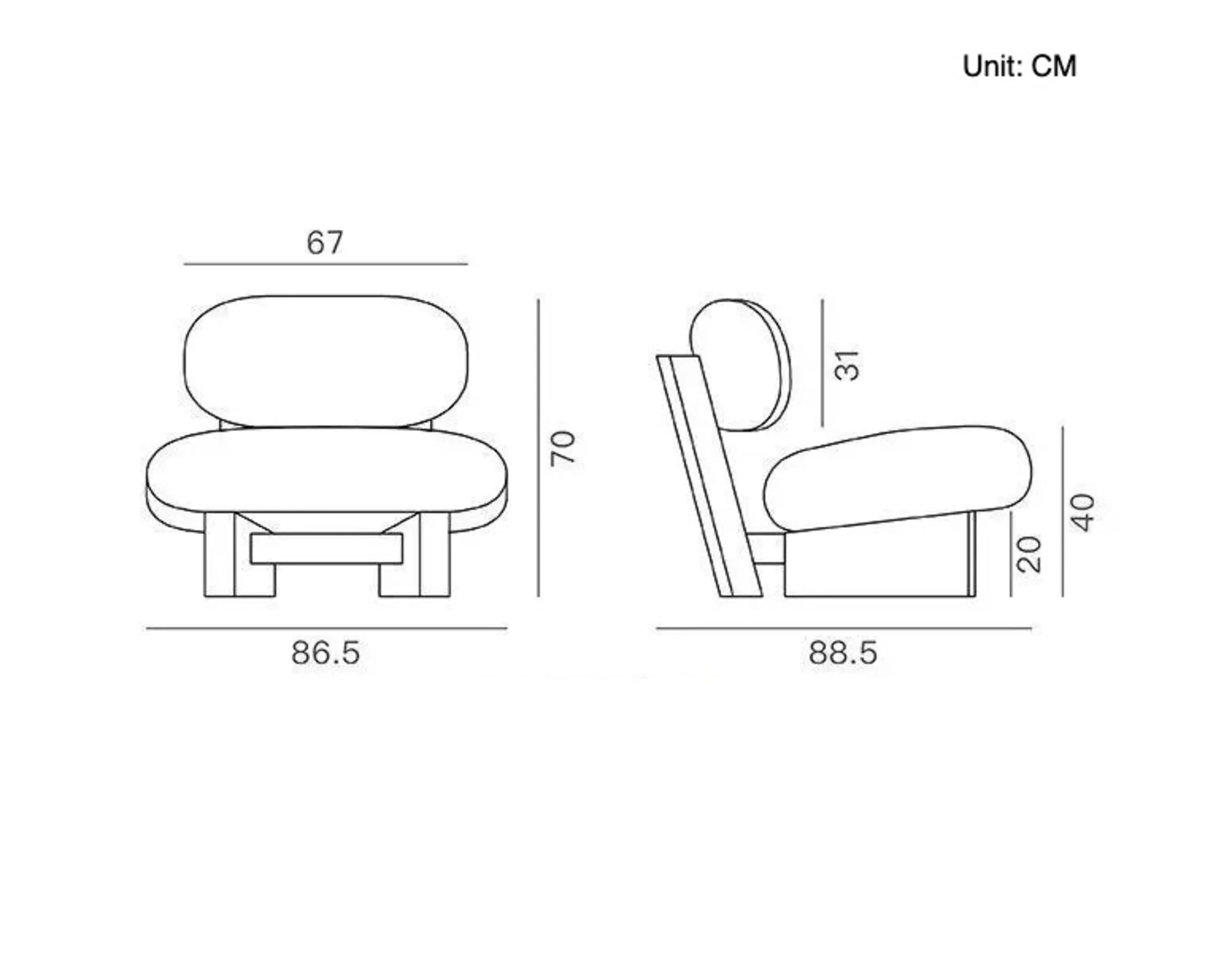 LegnoLuxe Chaise