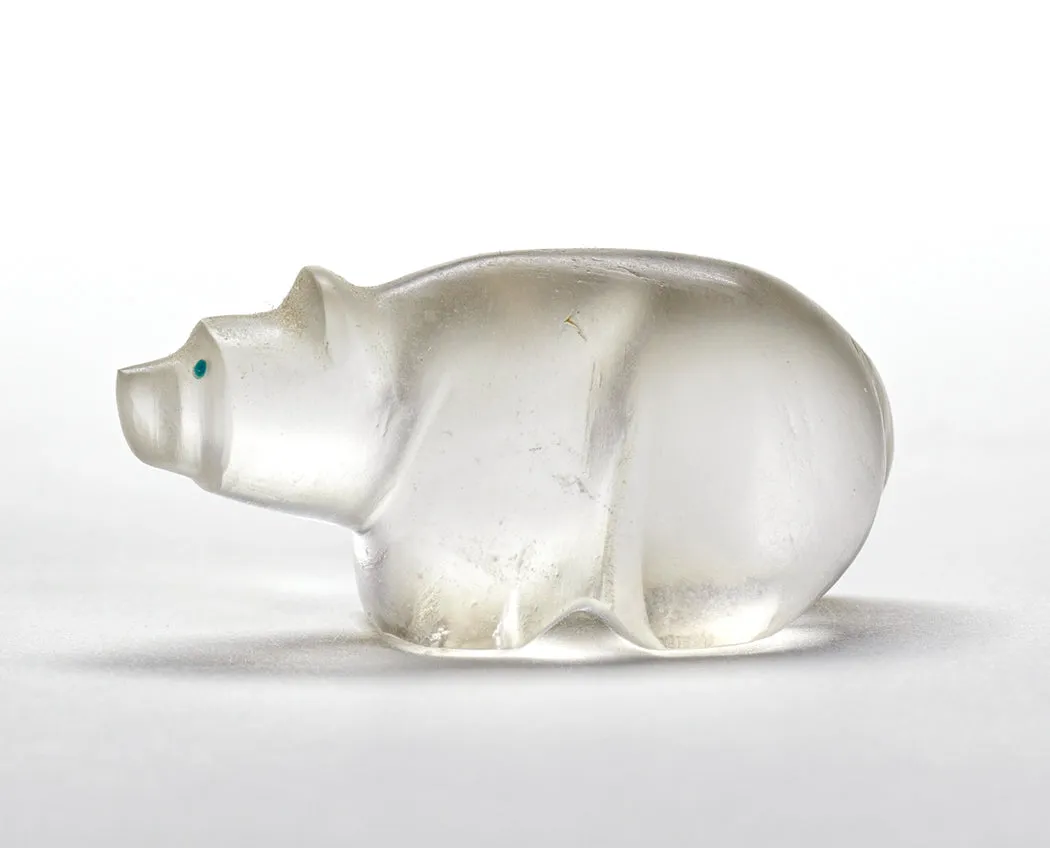 Little Glass Bear, Filled With Light By Gibbs Othole