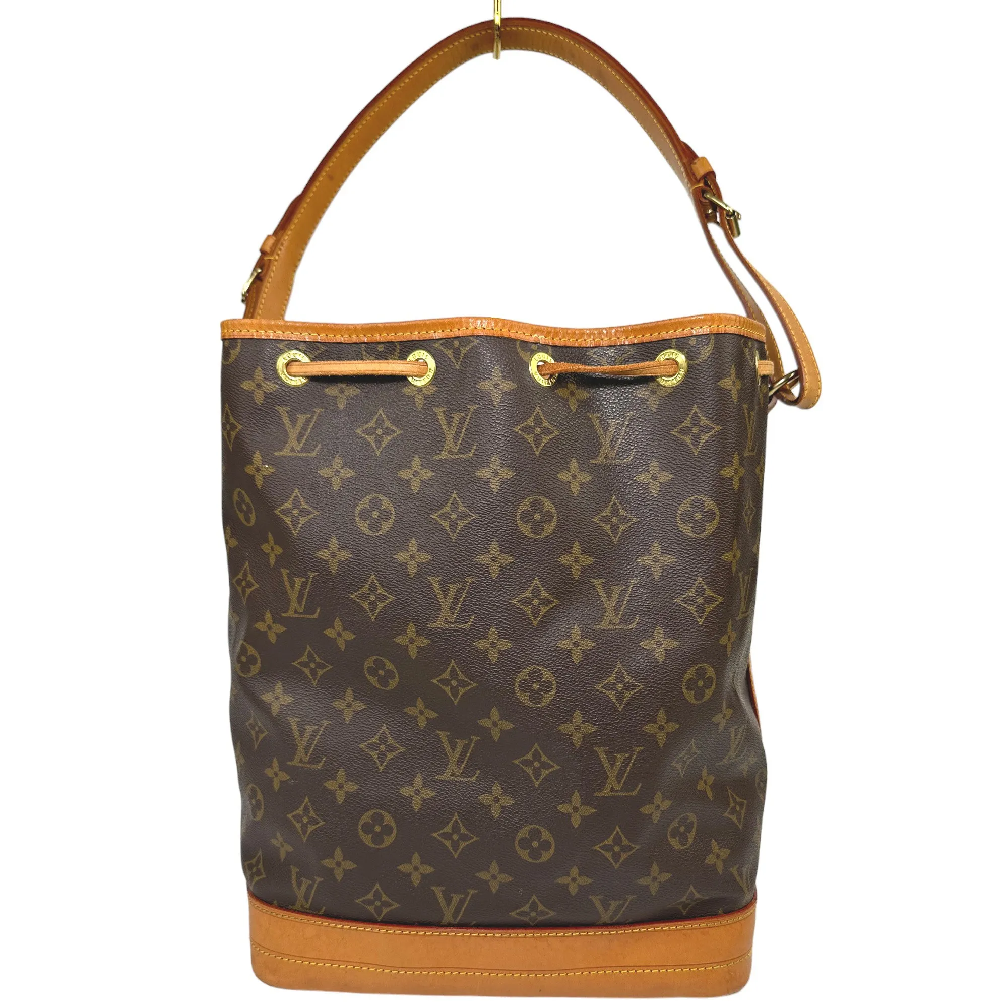 LOUIS VUITTON  Noe MM Shoulder Drawstring Bag Monogram LHQ24