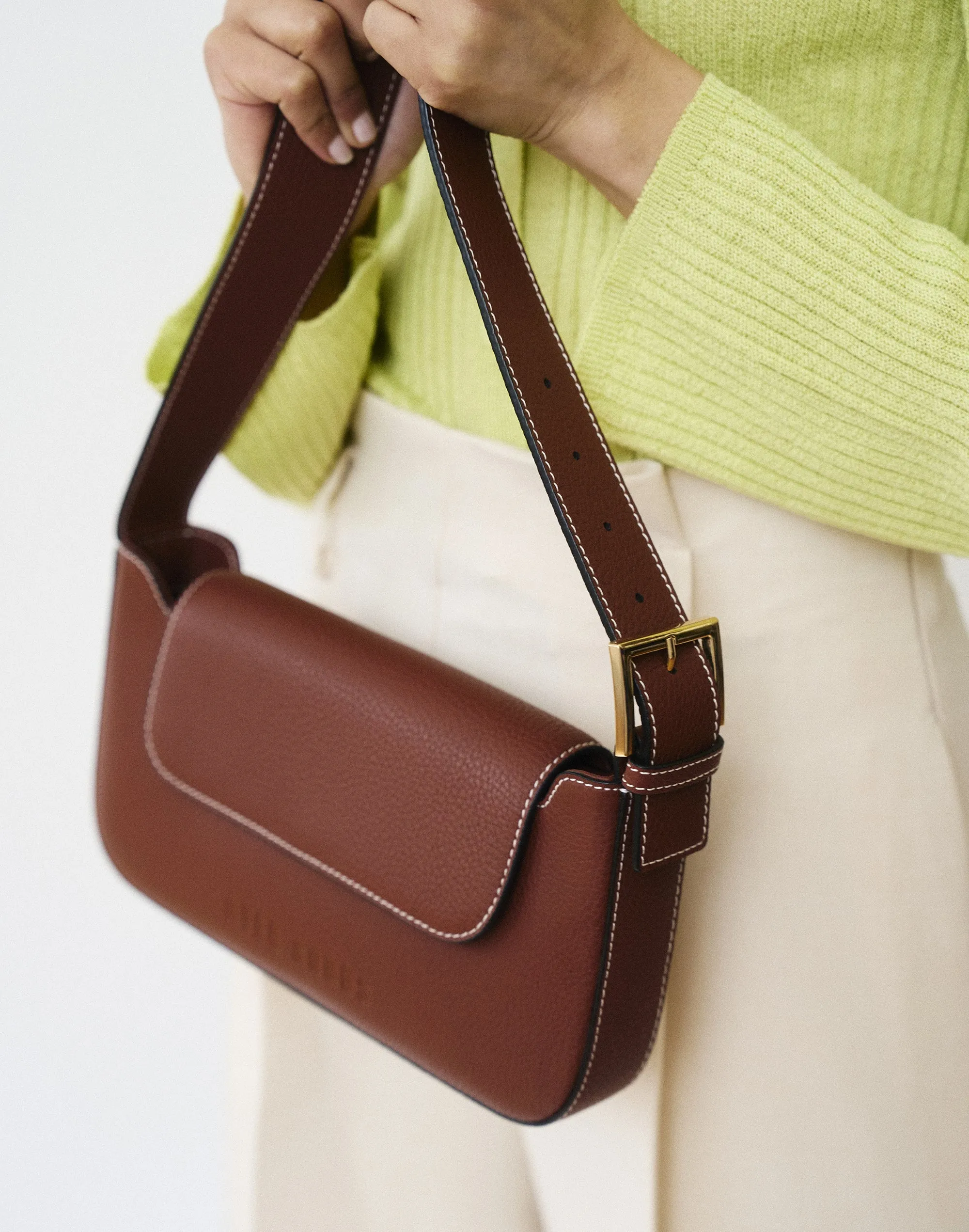 Luxe Buckle Shoulder Bag