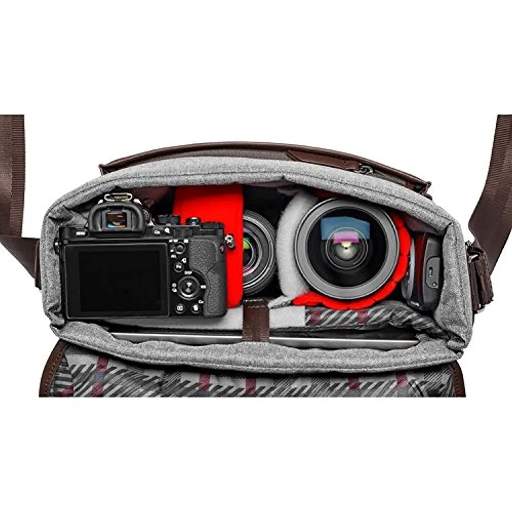 Manfrotto Windsor Camera Messenger Bag | Small, Gray